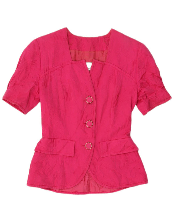 Vintage Womens 3-knap 2-delt nederdelsæt IT 40 Small W24 Pink Cotton