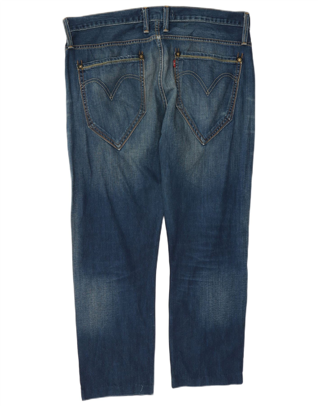 Levi's Mens 504 Straight Jeans W36 L27 Blue Cotton