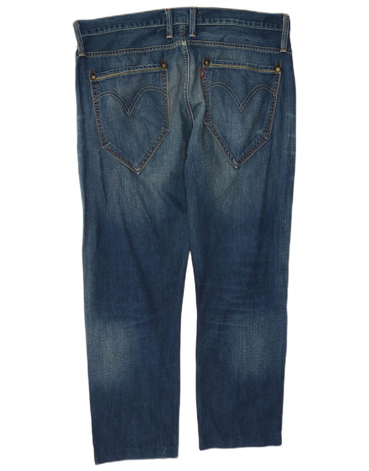 Levi's Mens 504 Straight Jeans W36 L27 Blue Cotton