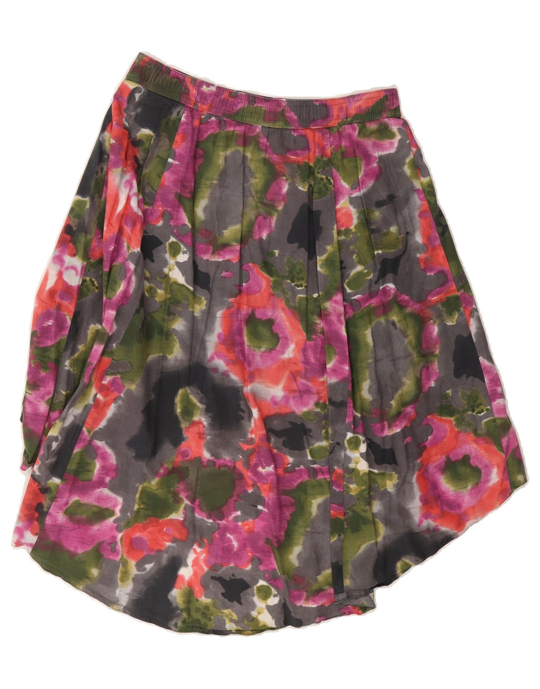 BENETTON Womens Asymmetrical Skirt Small W27  Multicoloured Cotton Vintage Benetton and Second-Hand Benetton from Messina Hembry 