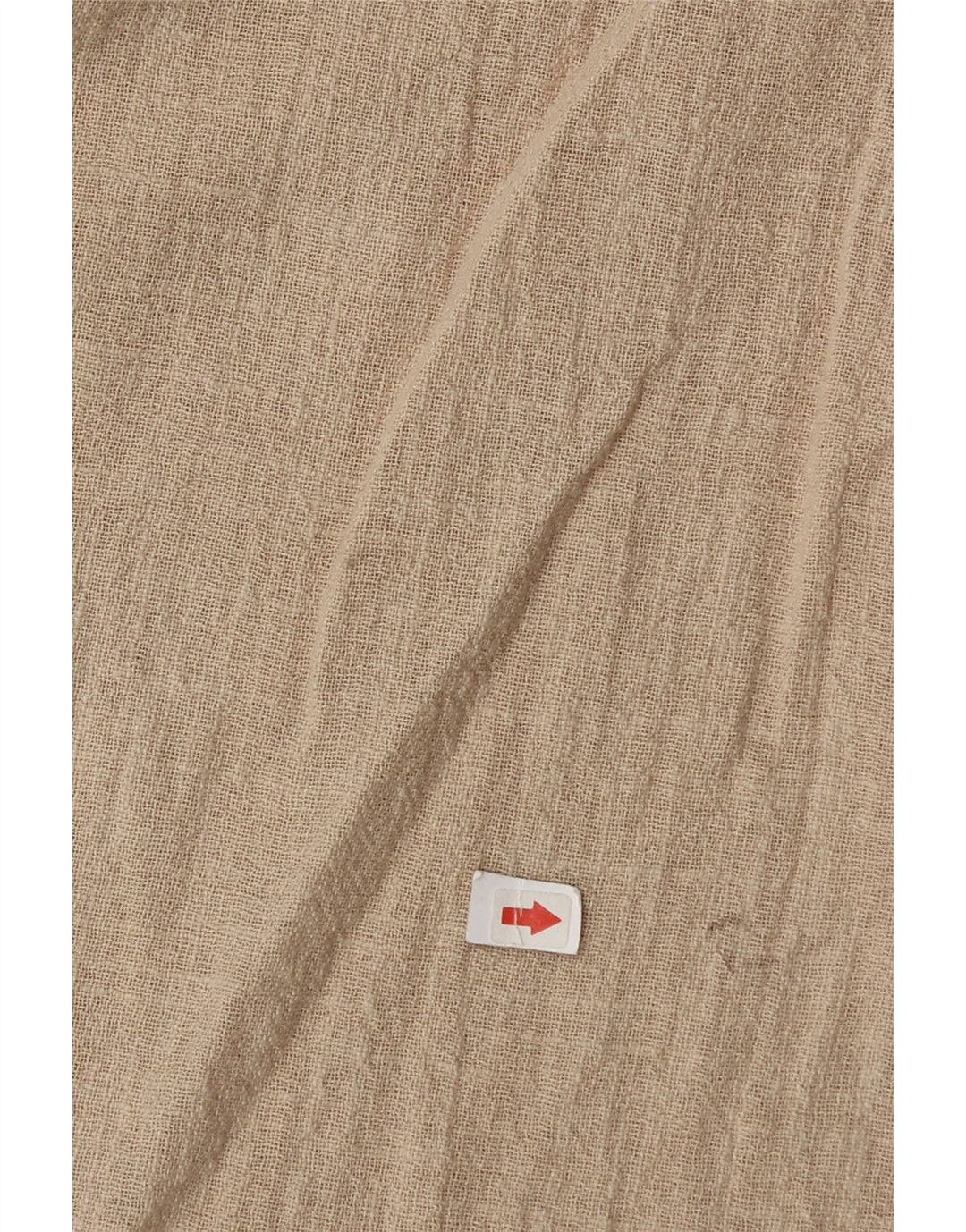 Zara Womens Oversized Shirt UK 6 XS Beige Cotton