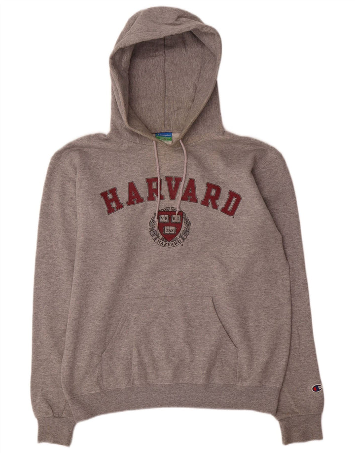 Champion Mens Harvard Graphic Regular Fit Hoodie Jumper Medium Grey