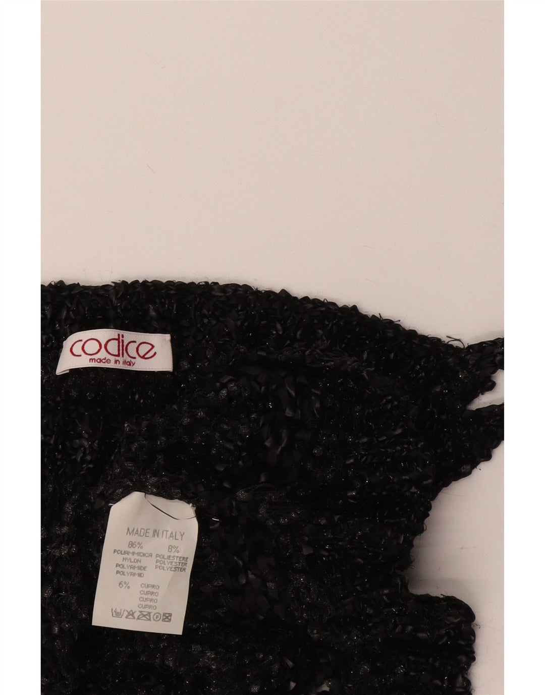 Codice Womens Crop See Through Cami Top UK 8 Small Grey Flecked Polyamide