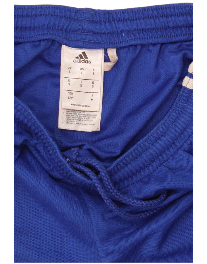 Pantaloncini sportivi Adidas Climalite da uomo piccoli in poliestere blu