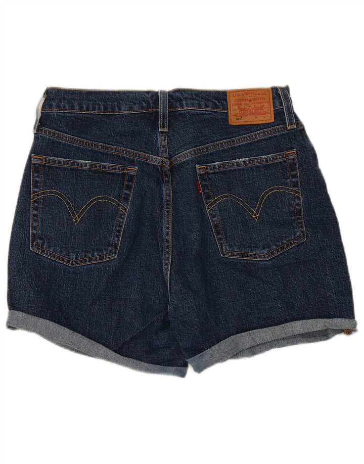 Levi's Womens 501 Denim Shorts W30 Medium Navy Blue Cotton
