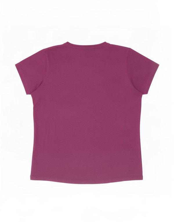 Camiseta estampada para mujer Mountain Warehouse UK 46 Large Algodón morado