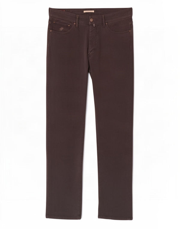 Męskie sztruksowe spodnie Marlboro Classics Slim Fit Regular W33 L34 Brązowe