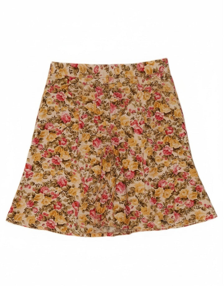 Gonna a trapezio da donna Tracy Evans W28 Rayon floreale multicolore medio