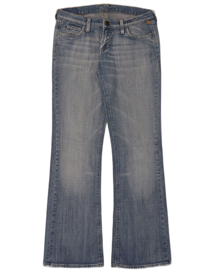 Meltin' Pot Womens Nicole Bootcut Jeans W29 L34 Blue Cotton