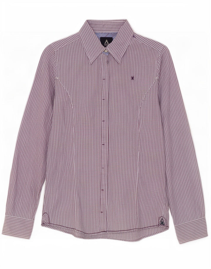 Cămașă cu grafică Gaastra pentru femei UK 12 Medium Blue Gingham Bumbac