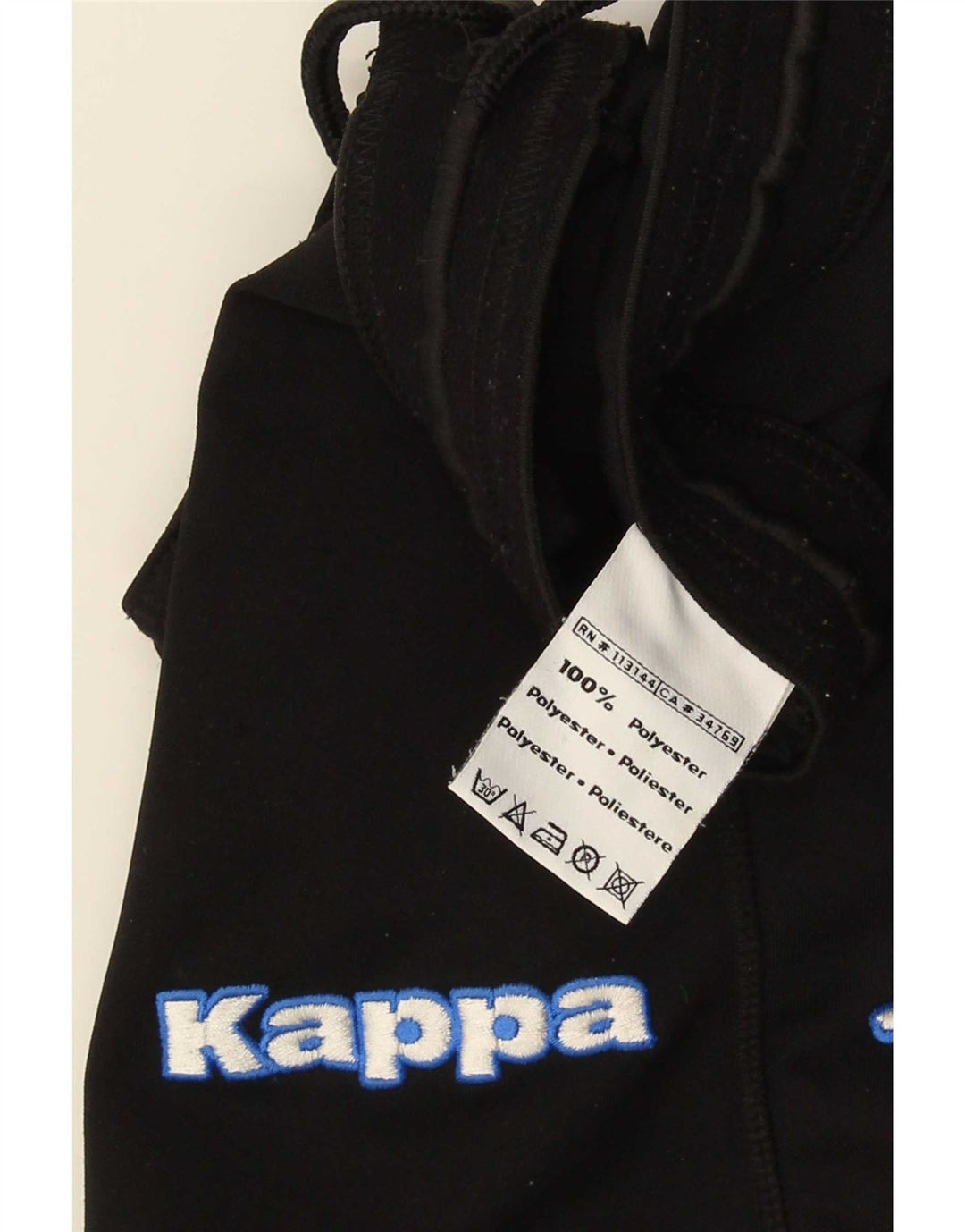 Kappa Mens Graphic Sport Shorts Medium Black Polyester