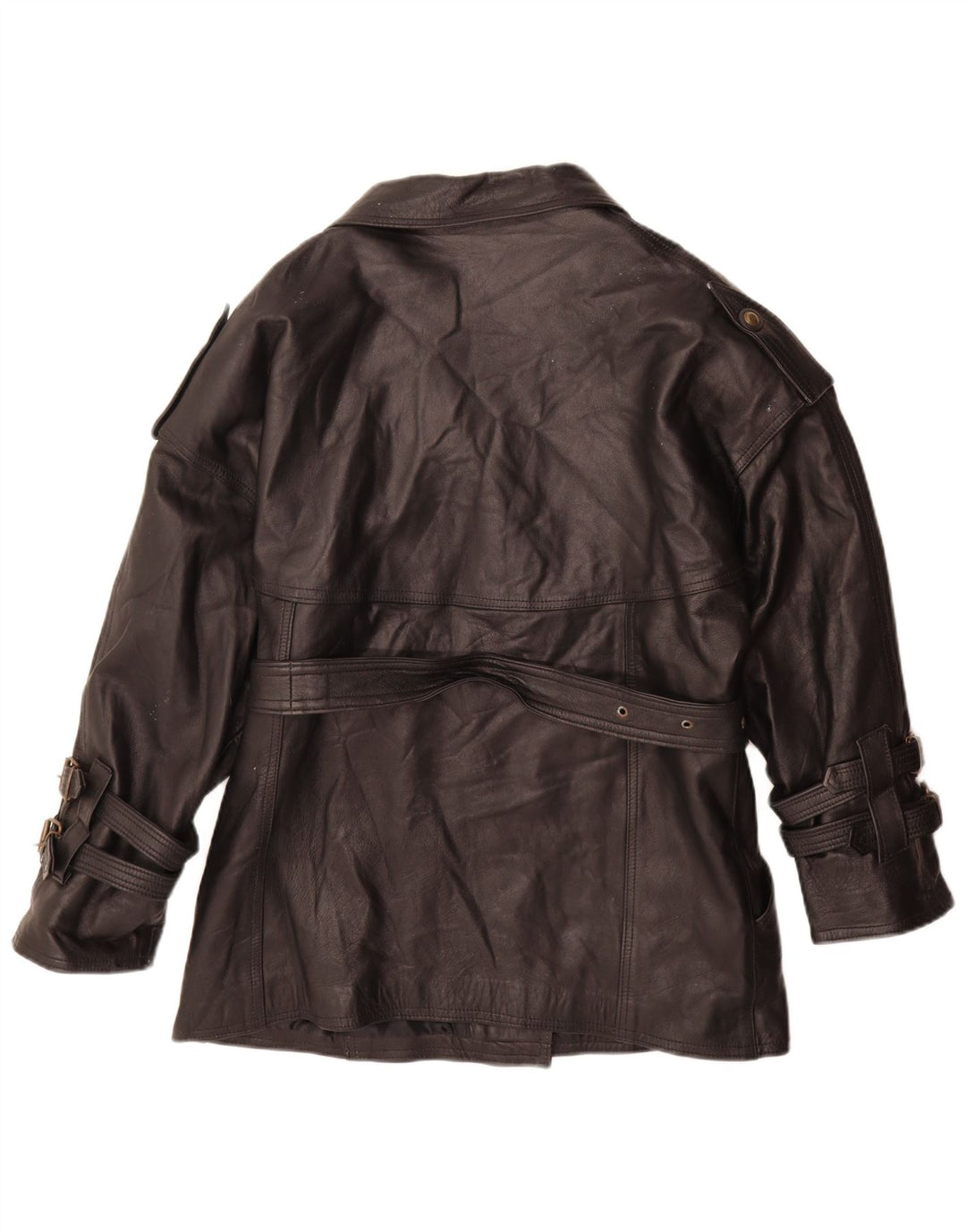 Giacca in pelle da donna Antica Pelleria UK 14 pelle nera media