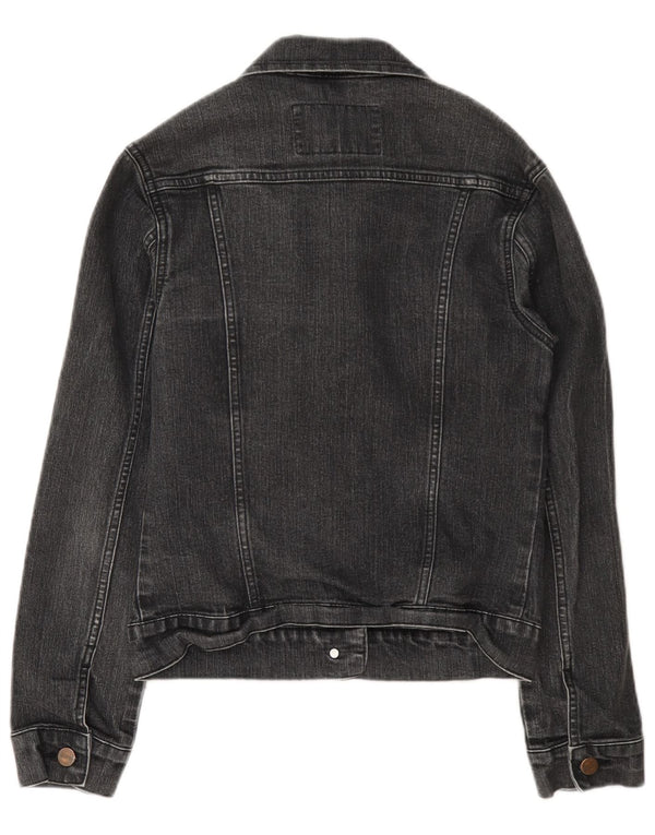Wrangler Dame denimjakke UK 12 Medium Grey Bomuld