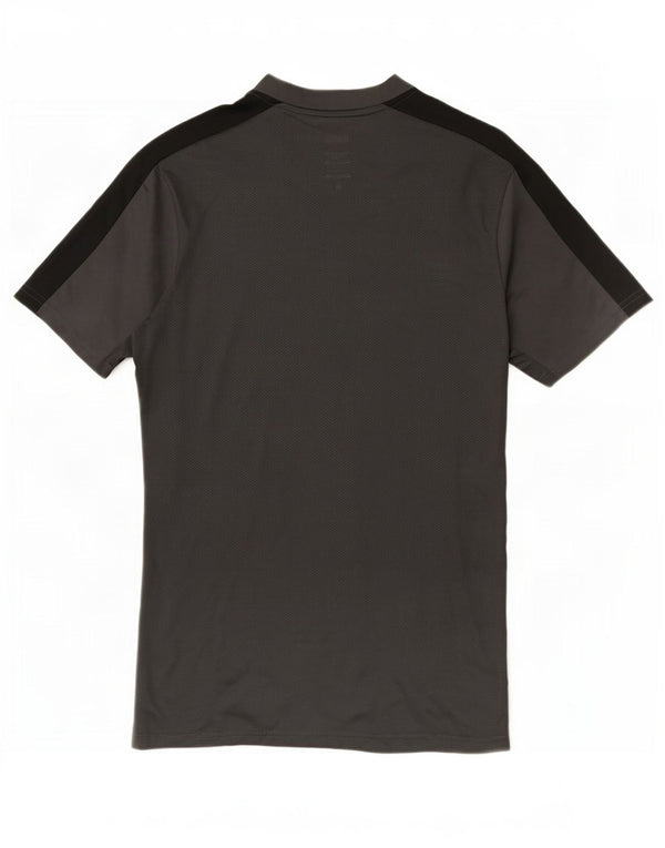 Nike Mens Dri Fit Slim T-Shirt Top Medium Grey Colourblock Polyester