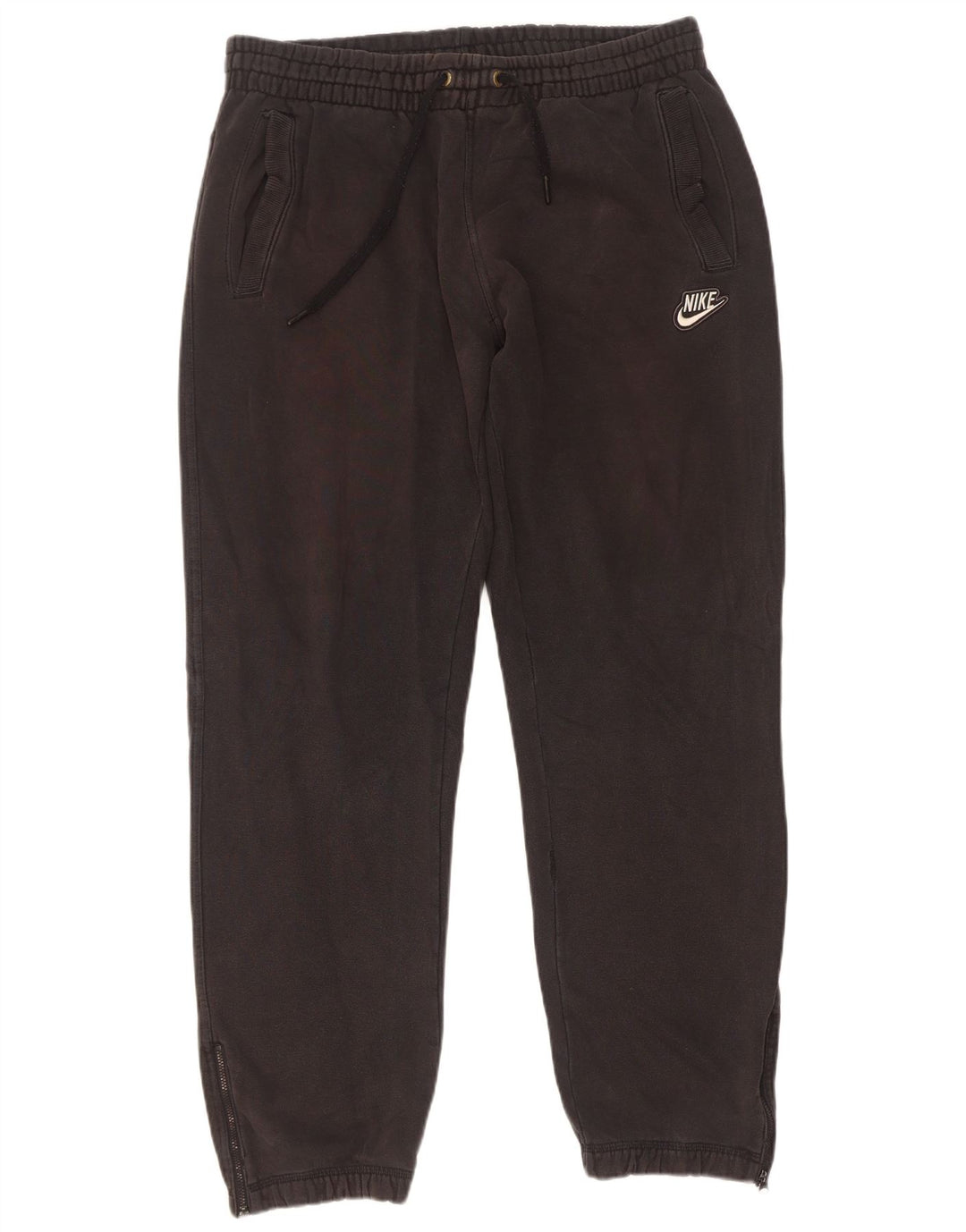 Nike Mens Tracksuit Trousers Joggers Large Black Cotton