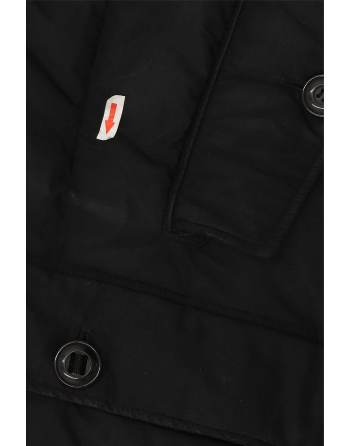 Marks & Spencer Herren-Mantel mit Kapuze, gepolstert, UK 40, Größe L, Schwarz, Polyester