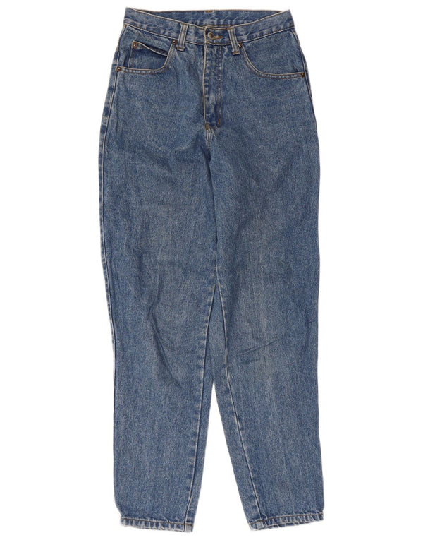 Vaqueros cónicos de cintura alta para mujer vintage W26 L28 Azul