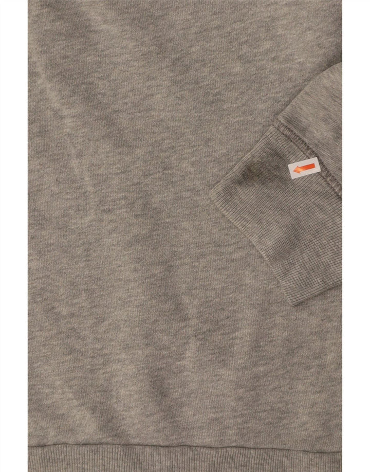 Suéter com capuz gráfico masculino LEVI'S grande algodão cinza
