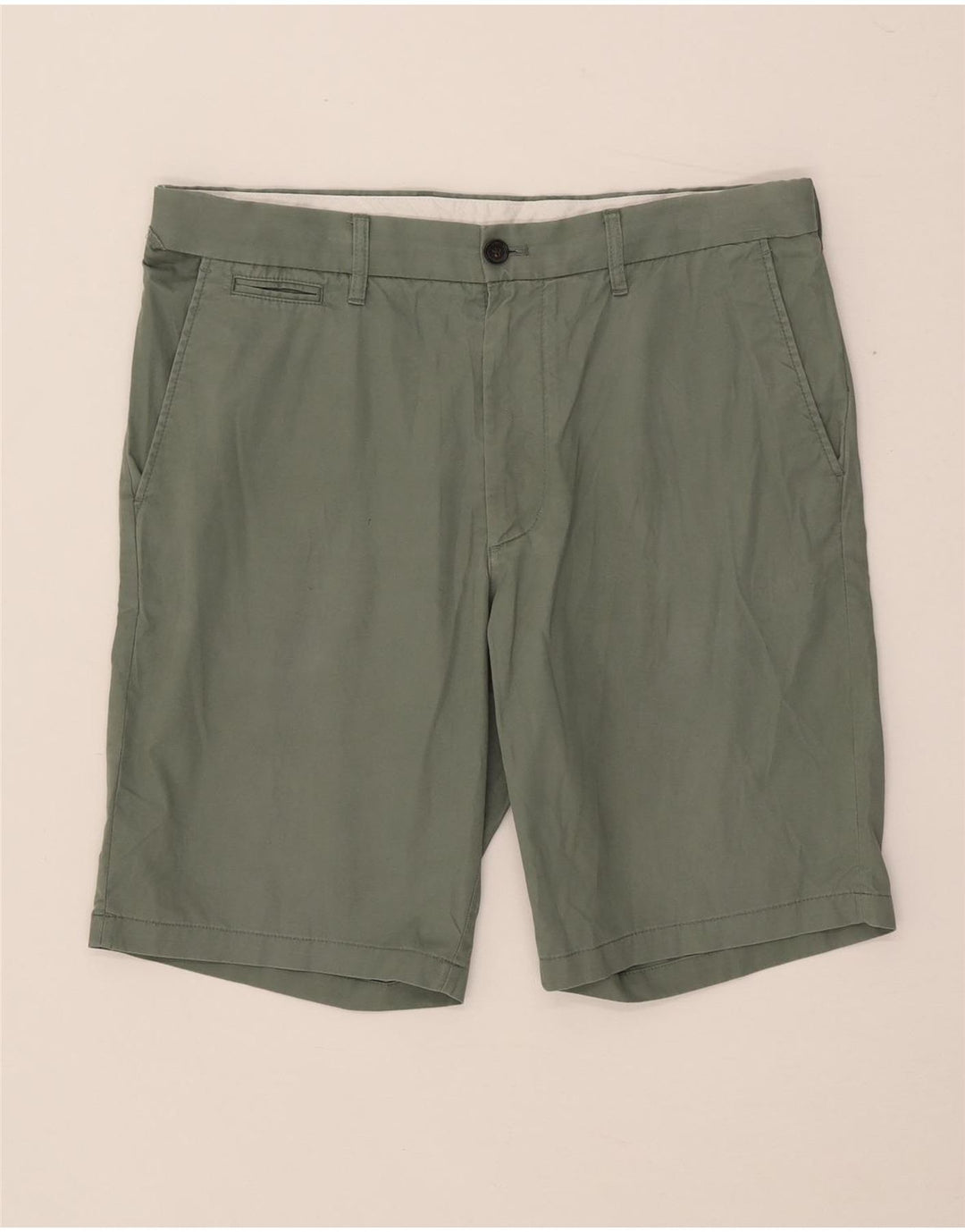 Marks & Spencer Mens Chino Shorts W34 Large  Green Cotton