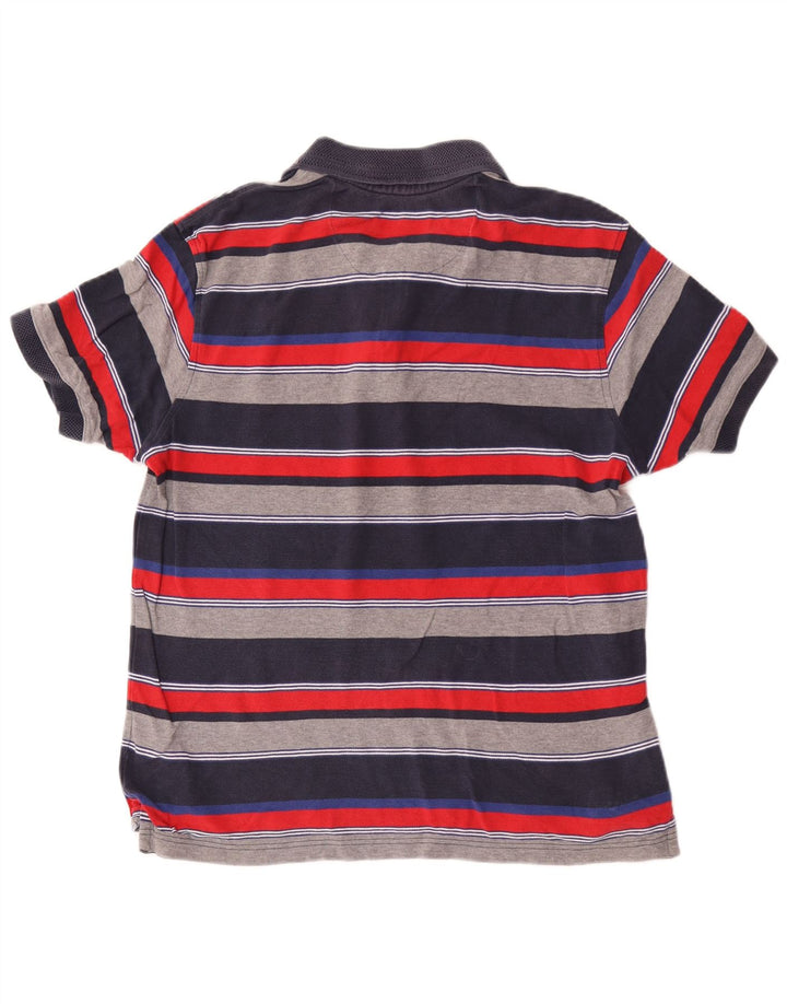Marks & Spencer Mens Blue Harbour Polo Shirt Small Multicoloured Striped