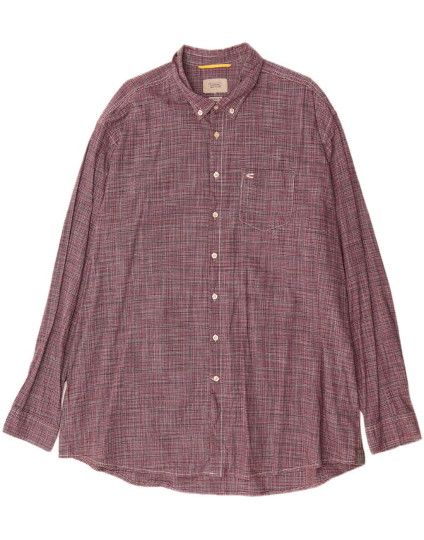 CAMEL ACTIVE Mens Regular Fit Shirt 2XL Red Pinstripe