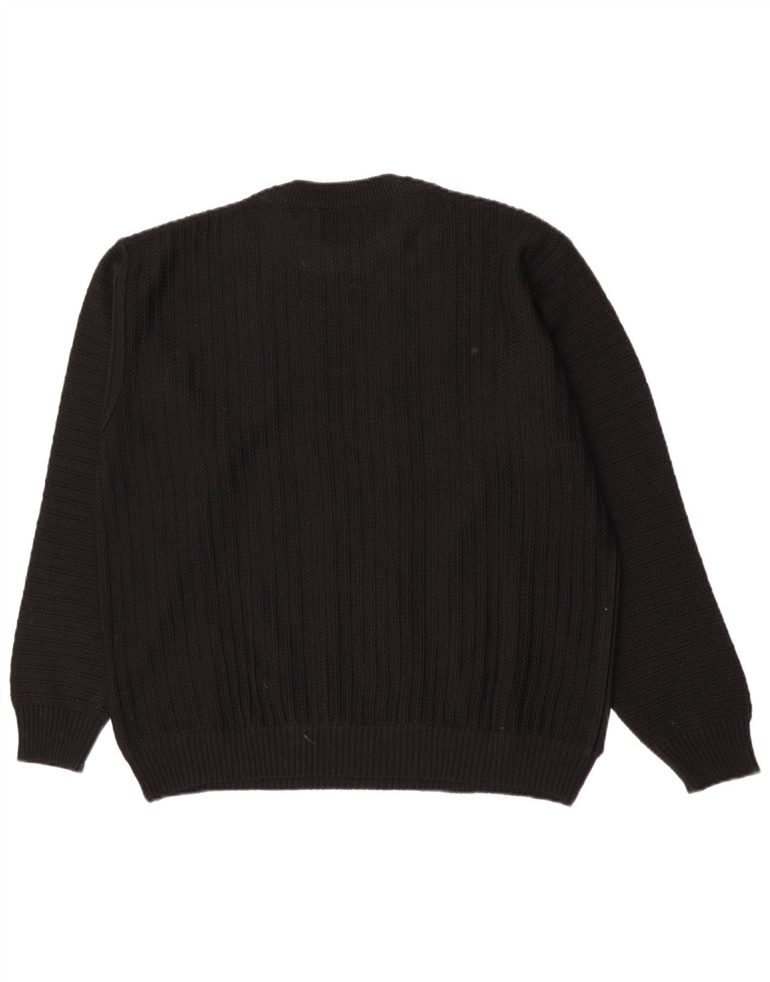 Saffo Mens Crew Neck Jumper Sweater IT 50 Medium Black Geometric