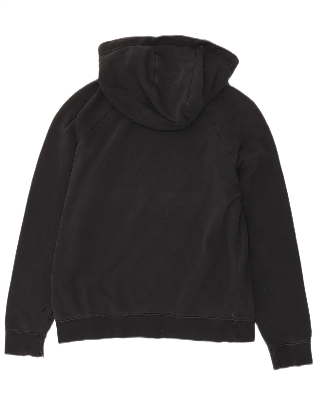NIKE Womens Hoodie Jumper UK 14 Medium Black Cotton