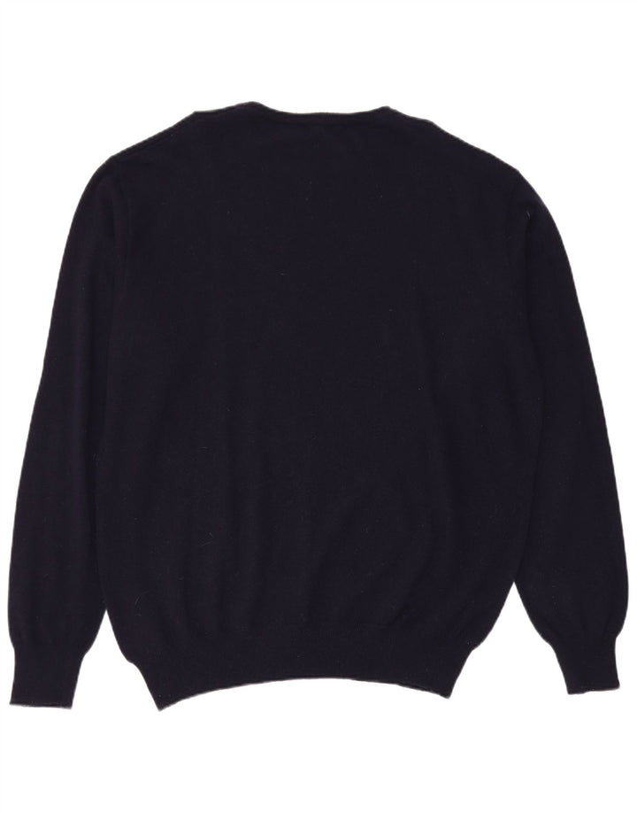 Kappa Herre Crew Neck Jumper Sweater XL Navy Blue Lammeuld