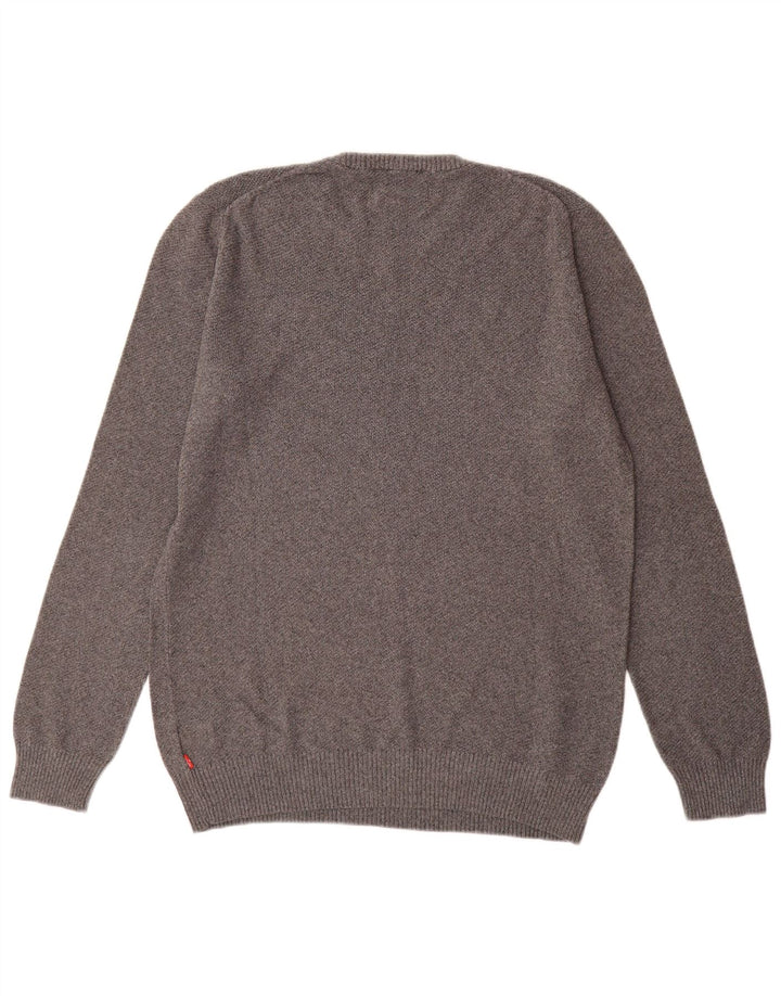 Levi's Mens Crew Neck Jumper Sweater Medium Grey Cotton