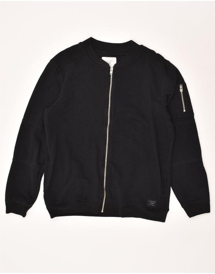 JACK & JONES Mens Tracksuit Top Jacket Large Black Cotton | Vintage Jack & Jones | Thrift | Second-Hand Jack & Jones | Used Clothing | Messina Hembry 