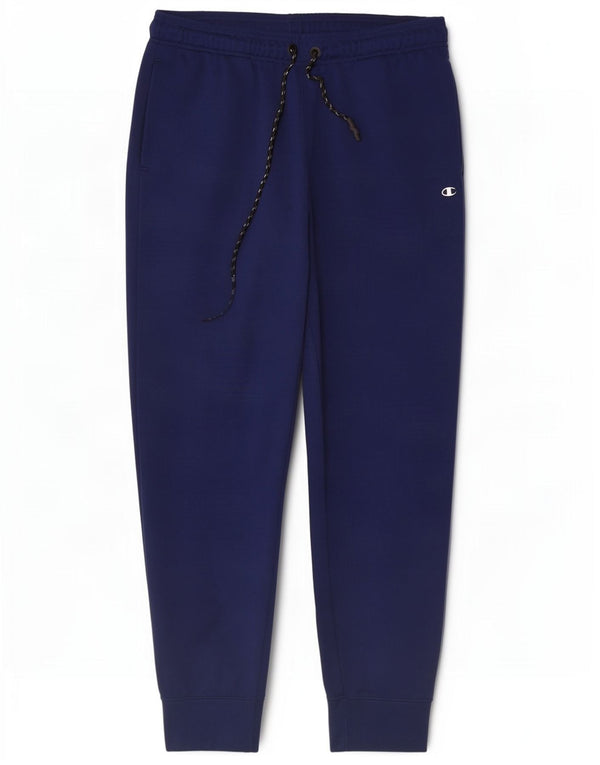 Champion Pantalon de survêtement pour femme Joggers UK 14 Large Bleu marine Coton