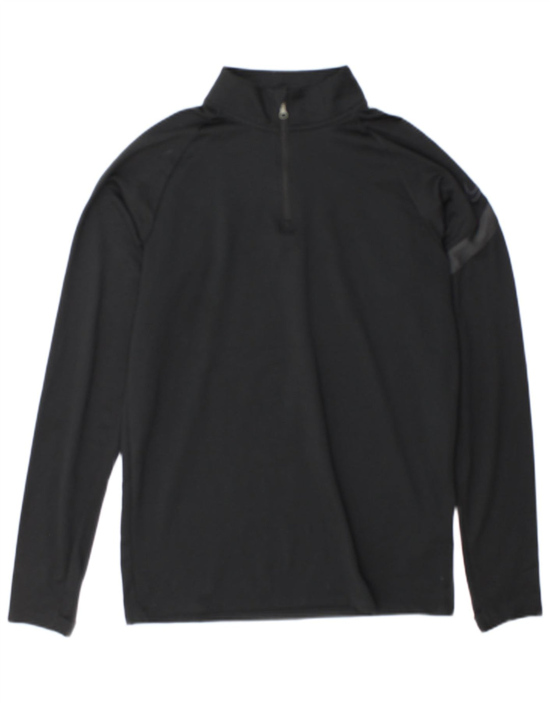Nike Mens Dri Fit Graphic Zip Neck Pullover Tracksuit Top Small Black