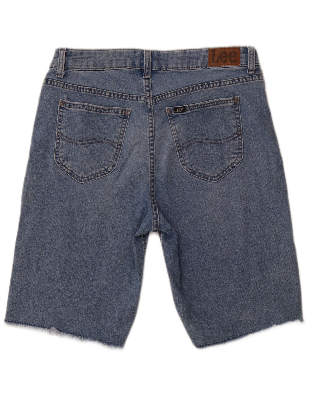 LEE Womens Denim Shorts US 12 Large W30  Blue Cotton
