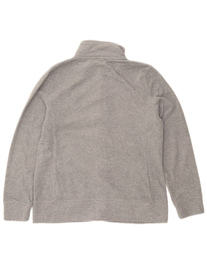 NAUTICA Fleecejakke til kvinder UK 14 Medium Grå Polyester