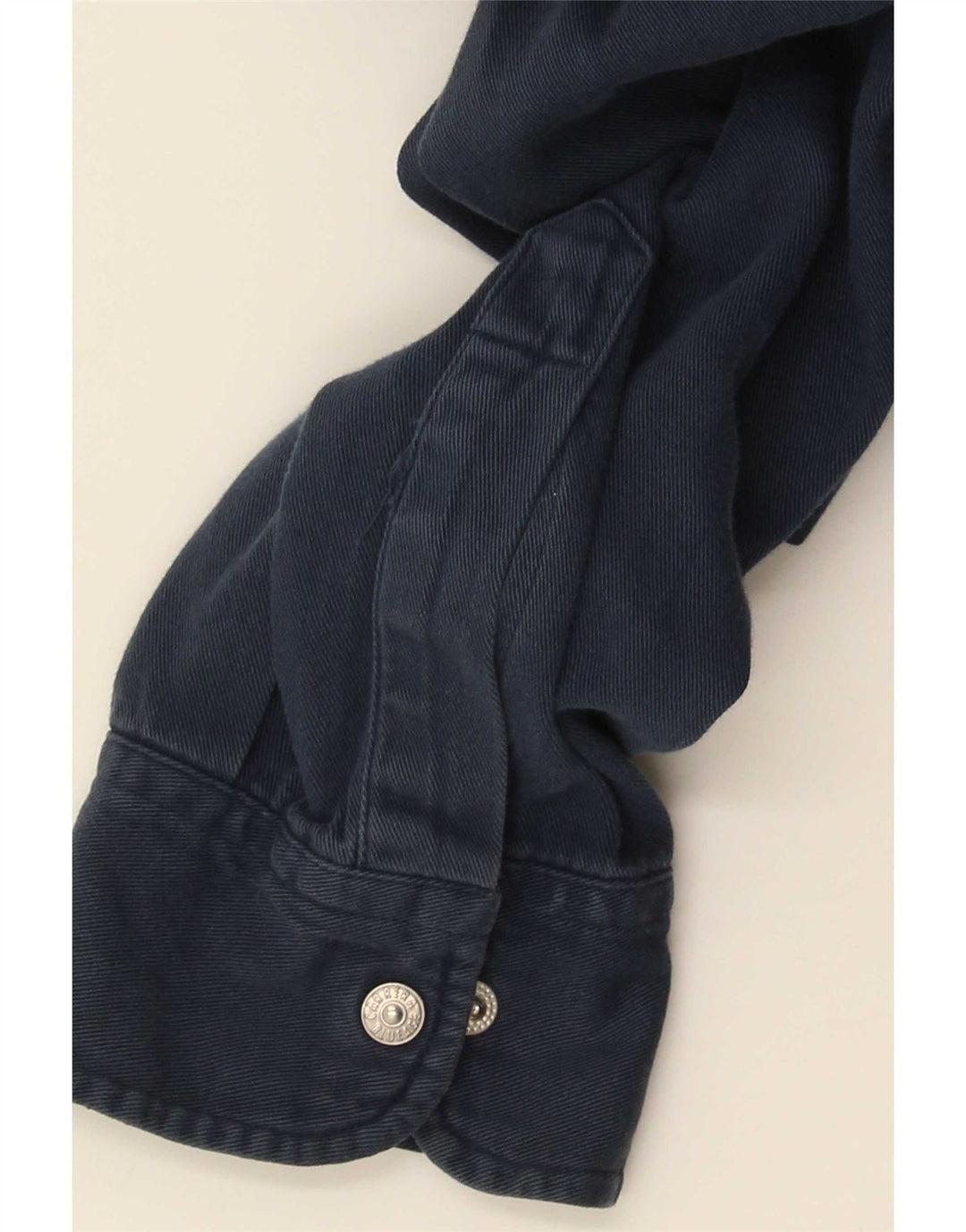 Carrera Camisa Vaquera Hombre Talla 39/40 Mediana Azul Marino Algodón