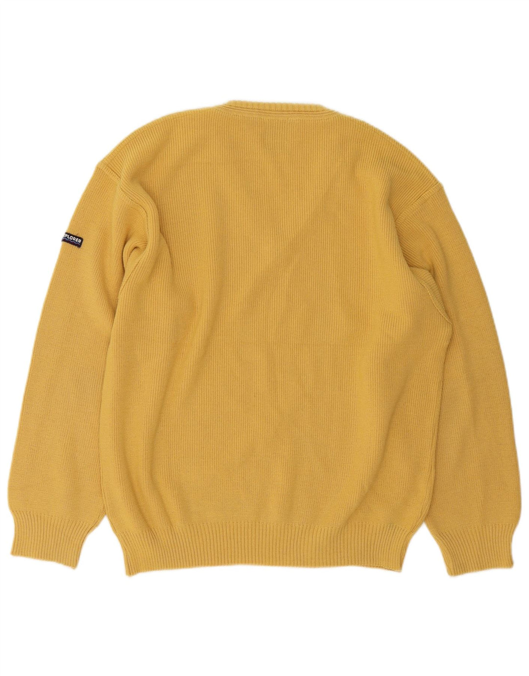 Explorer Herre V-hals sweater IT 50 Medium Gul Uld