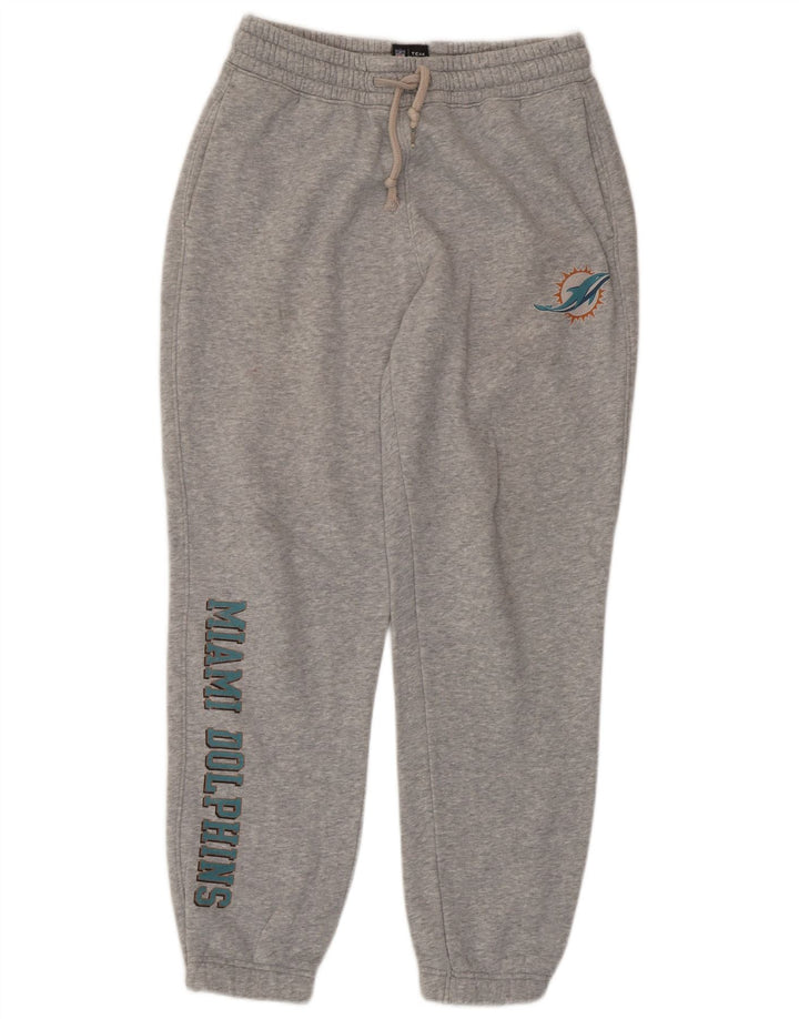 NFL Mens Miami Dolphins Graphic Tracksuit Trousers Joggers Small Grey