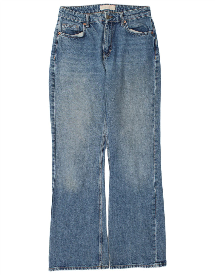 Topshop Damen Bootcut Jeans W28 L32 Blaue Baumwolle