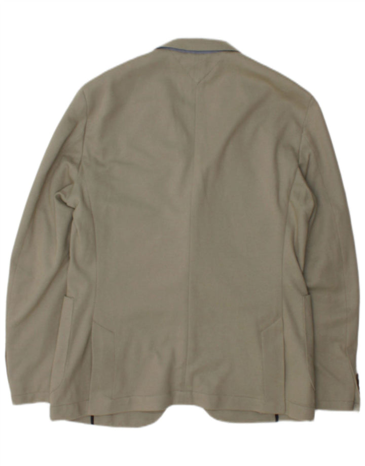 Giacca blazer a 2 bottoni da uomo Tommy Hilfiger IT 48 cotone beige medio