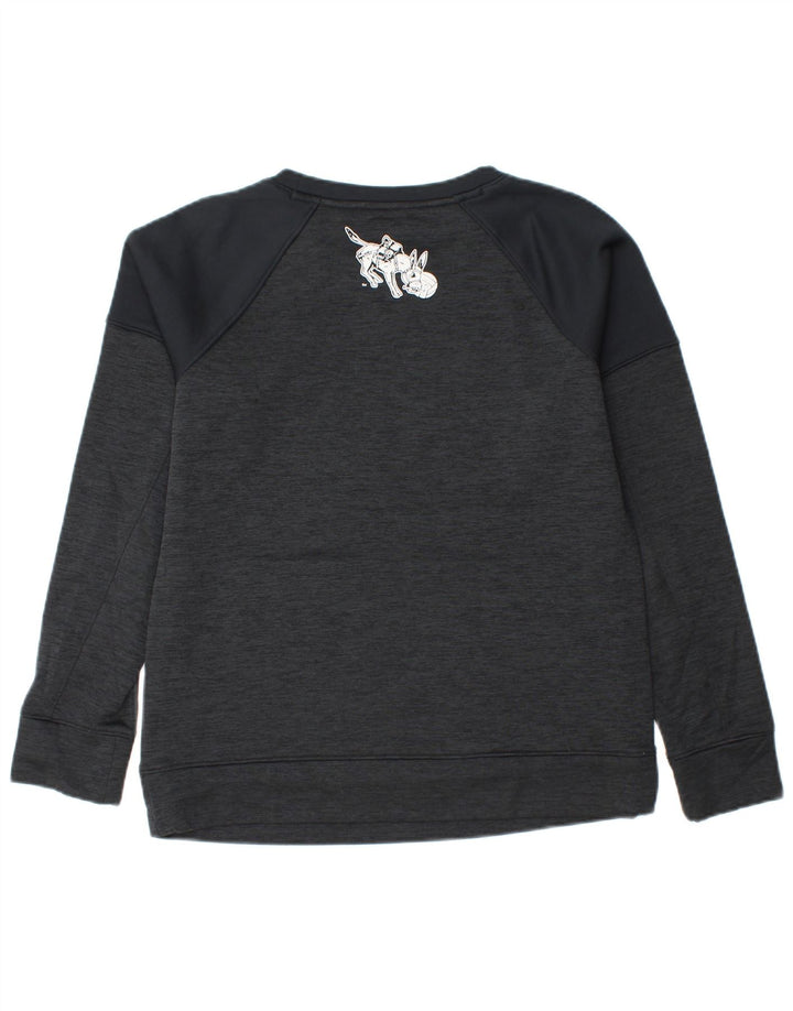 UNDER ARMOUR Dame Cold Gear Sweatshirt Jumper UK 14 Medium Sort