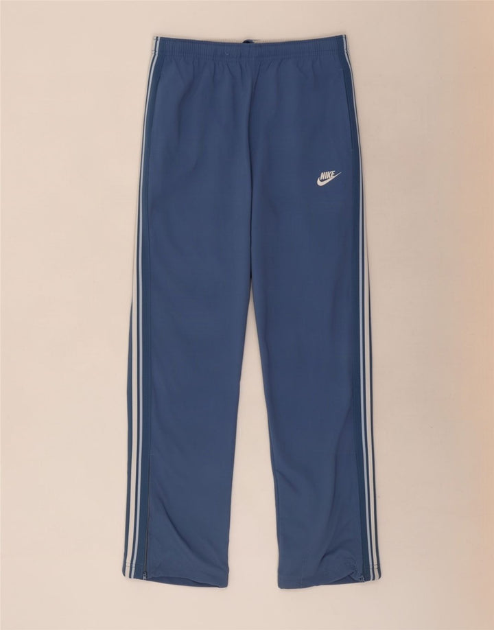Pantaloni da tuta Nike da uomo in nylon a righe blu medio