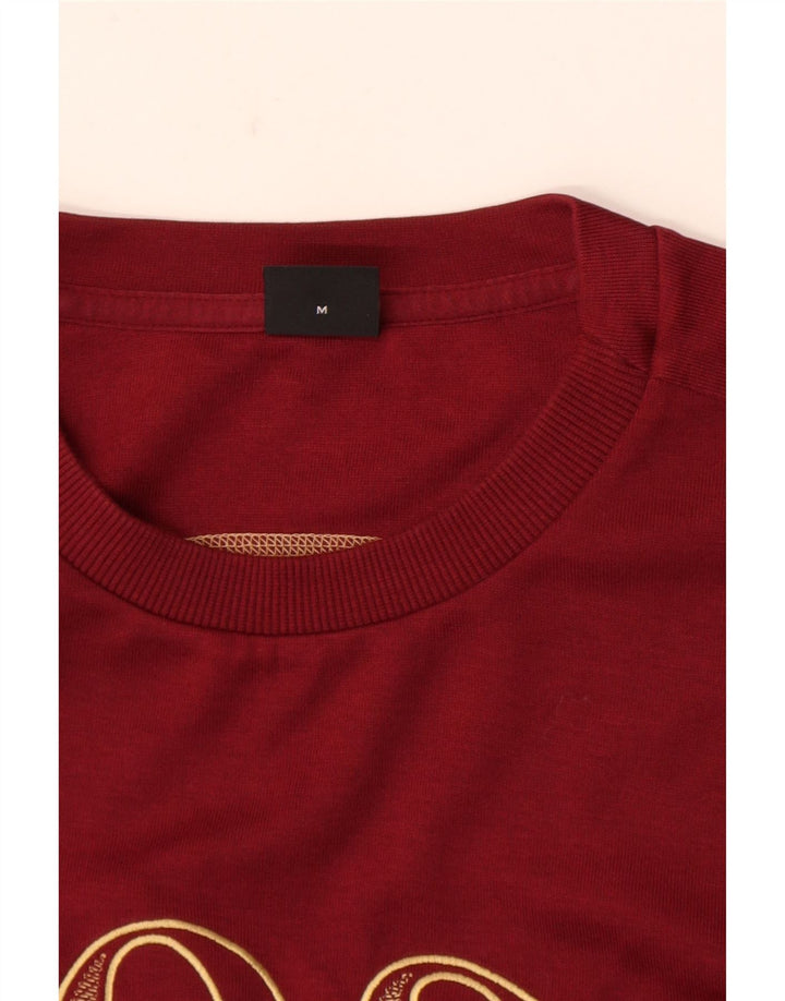 Felpa grafica da uomo Hugo Boss, maglione medio bordeaux