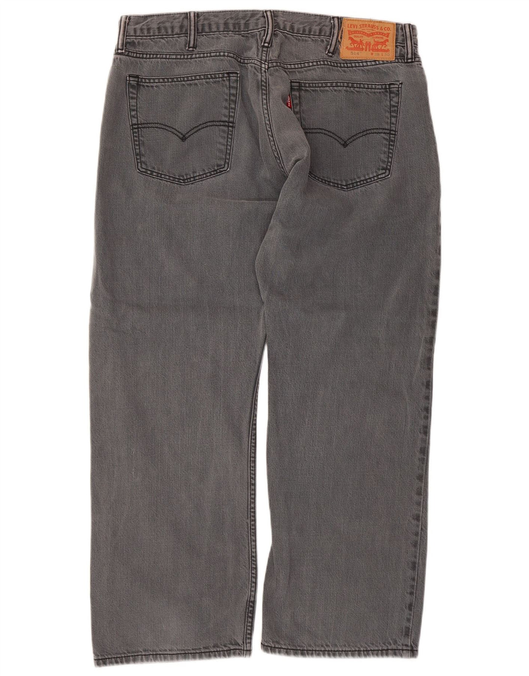 Levi's Mens 514 Straight Jeans W38 L30 Grey Cotton