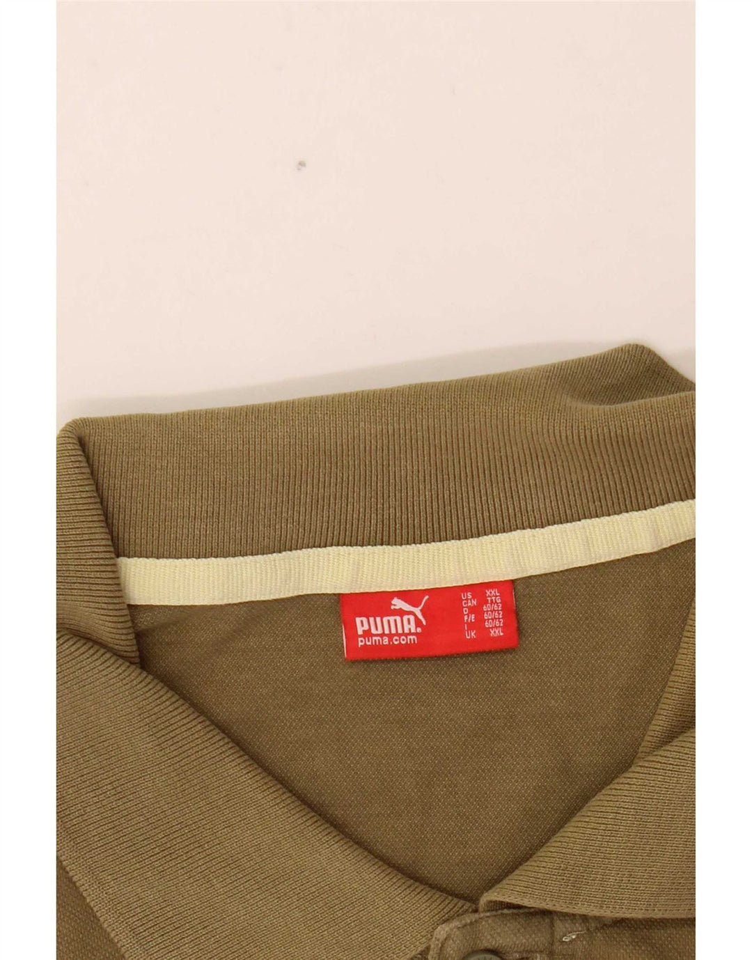 Puma Mens Polo Shirt 2XL Khaki