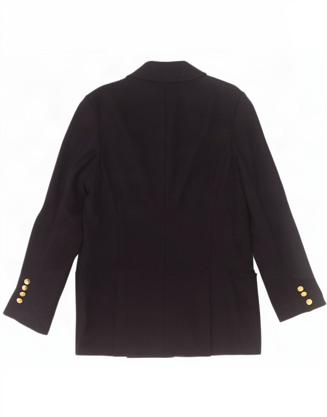 Herno Womens 2 Button Blazer Jacket IT 44 Medium Navy Blue Wool