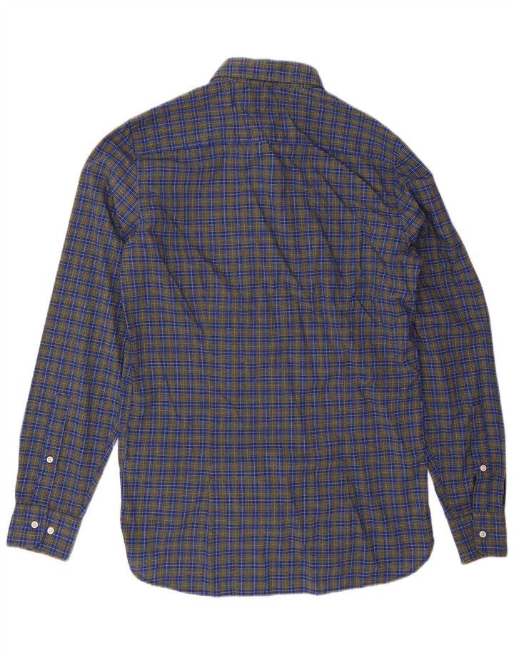 Tommy Hilfiger Mens Slim Fit Shirt Medium Blue Check Cotton