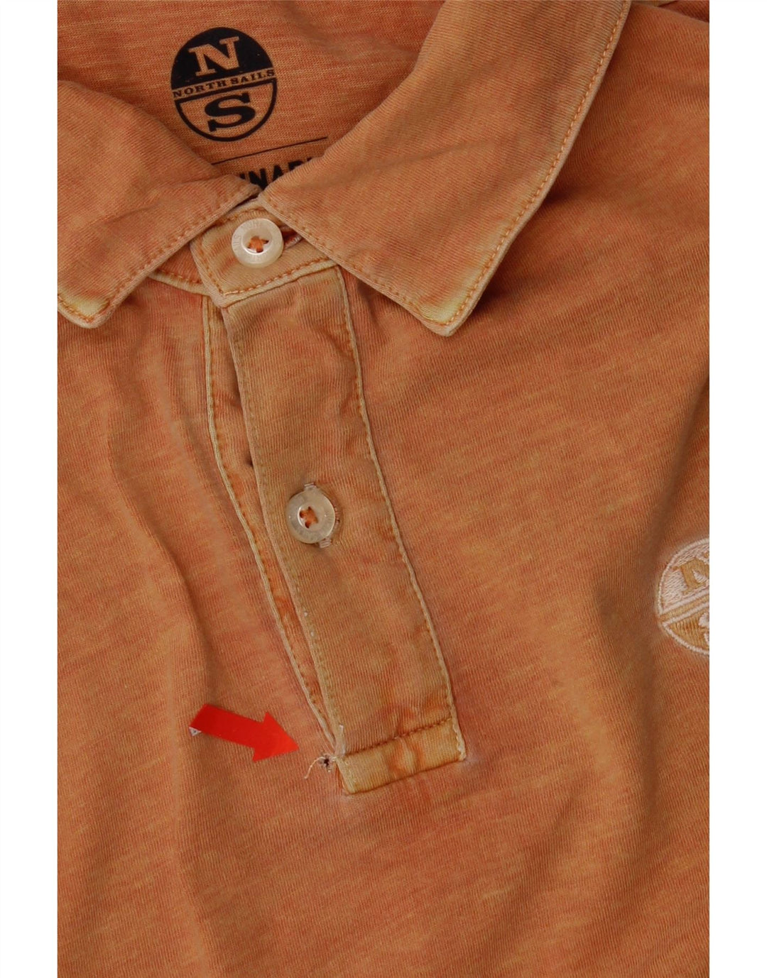 Polo North Sails da uomo vestibilità regolare piccola in cotone arancione