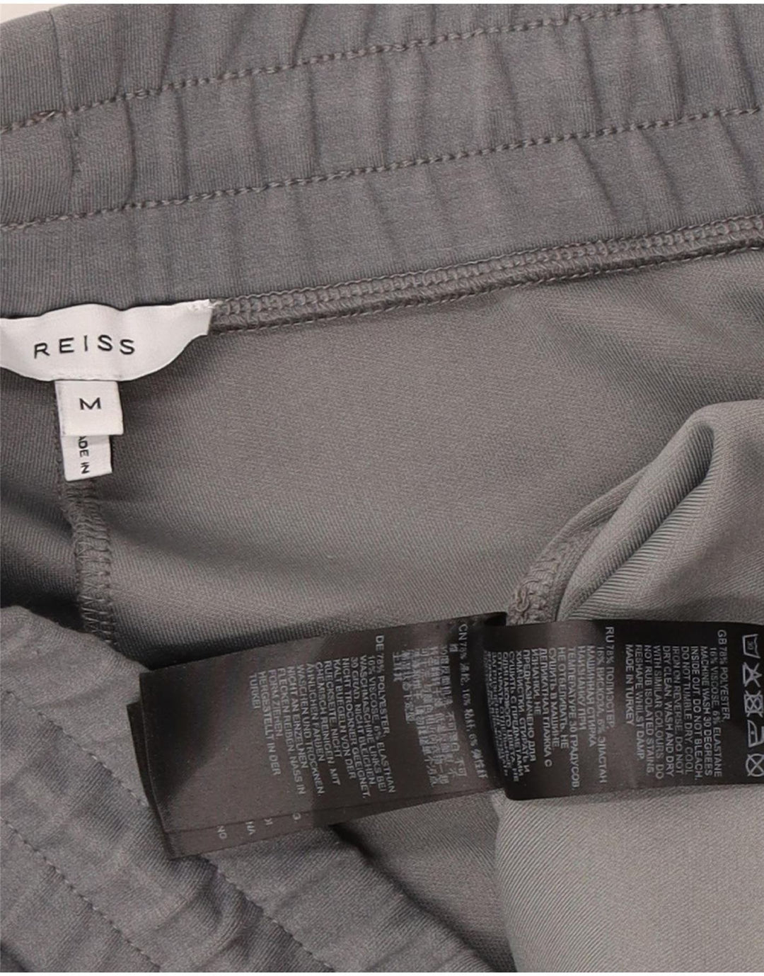 Reiss Mens Tracksuit Trousers Joggers Medium Grey Polyester