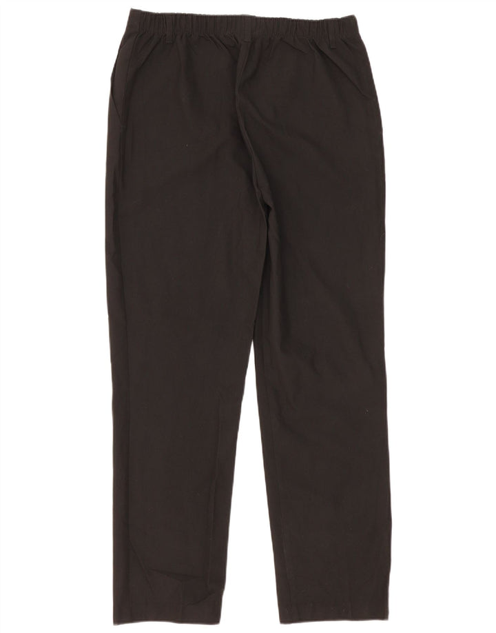 Marks & Spencer Boys Slim Suit Trousers 15-16 Years W32 L30 Black Polyester