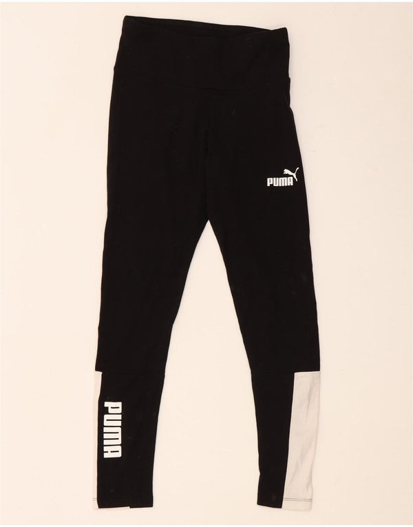 Puma Legging court graphique pour femme UK 4 XS Coton color block noir